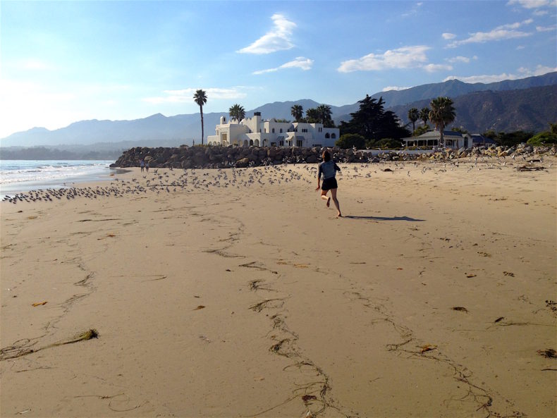 Sprinting at the Beach