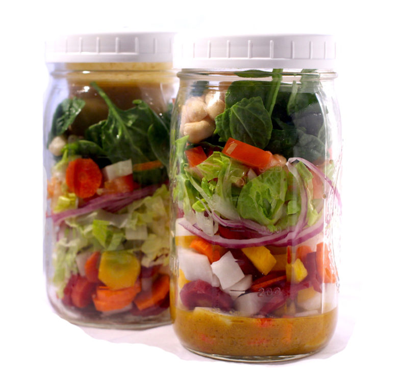SHAKE & TAKE: SALAD IN A JAR by Chef Erin Yeschin Shake and Take Salad in a Jar